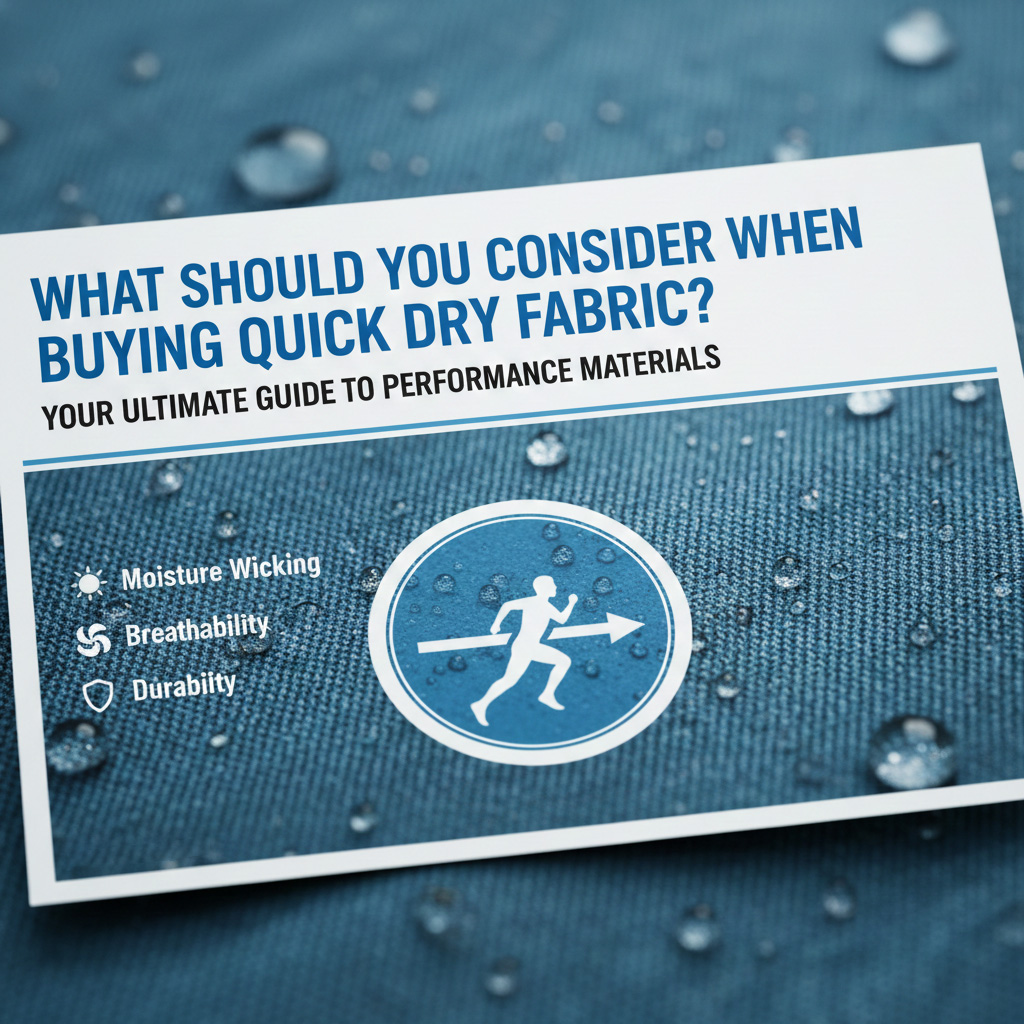 Apa yang Harus Anda Pertimbangkan Saat Membeli Kain Cepat Kering?